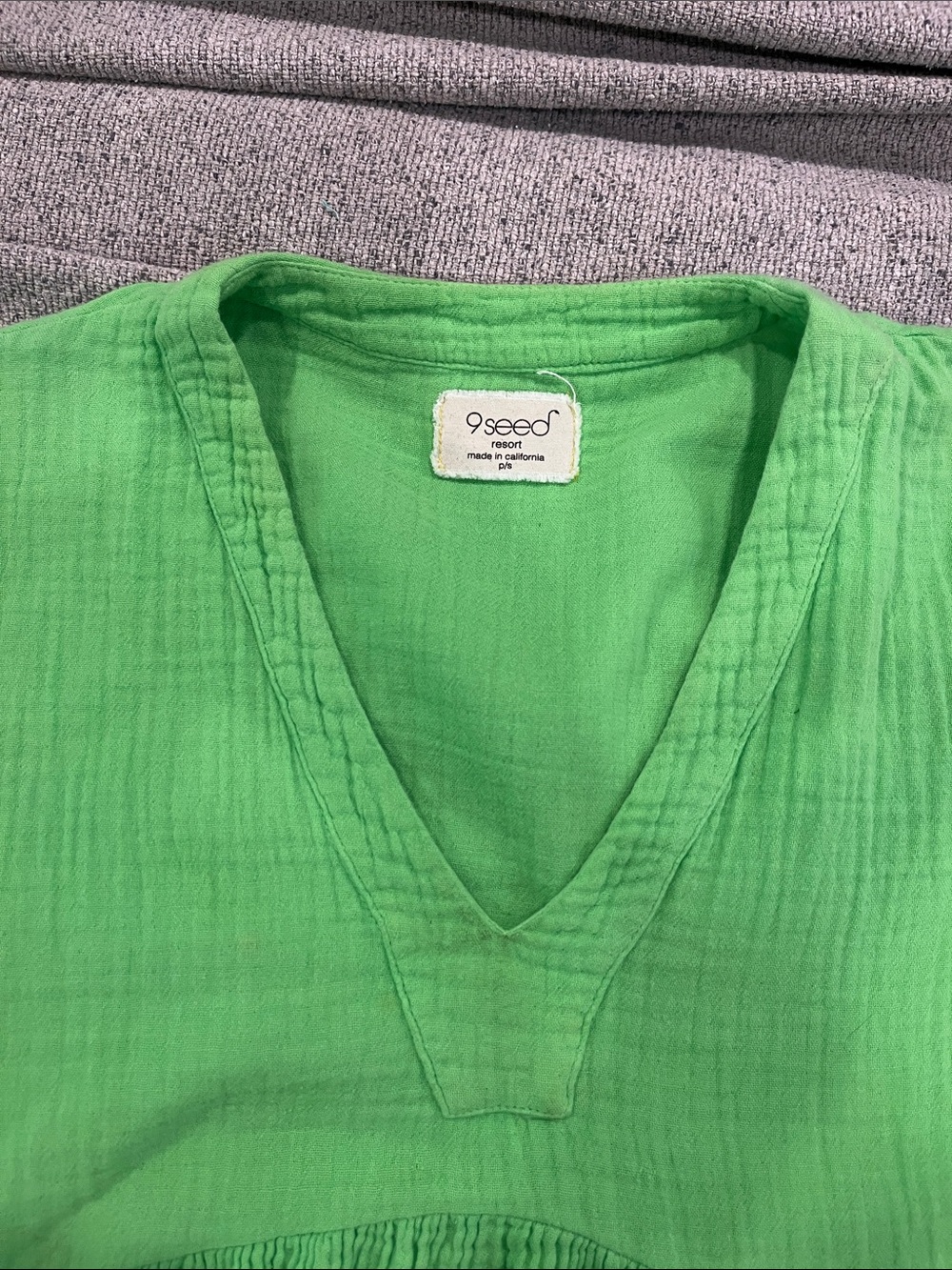 Women’s 9 SEED lime green dress